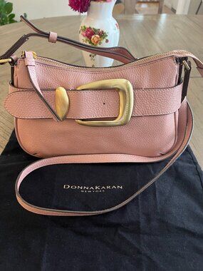 Donna Karan pink leather bag